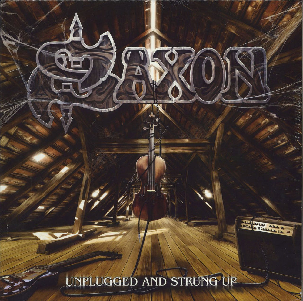 Saxon Unplugged And Strung Up - Sealed German 2-LP vinyl record set (Double LP Album) UDR0284LP