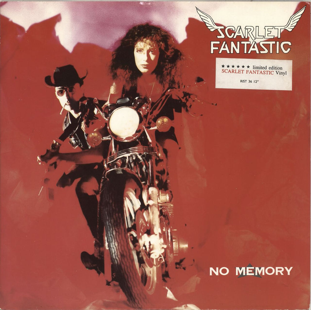 Scarlet Fantastic No Memory - Red Vinyl UK 12" vinyl single (12 inch record / Maxi-single) RIST36