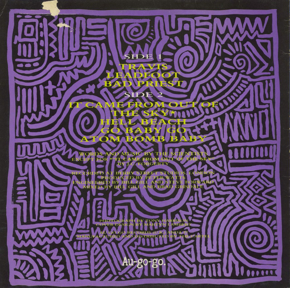 Scientists Atom Bomb Baby - Stickered UK 12" vinyl single (12 inch record / Maxi-single)