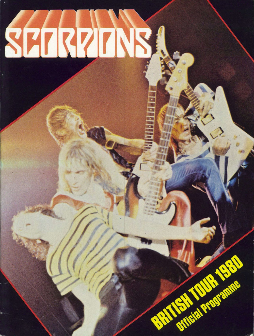 Scorpions British Tour 1980 + Ticket Stub UK tour programme TOUR PROGRAMME