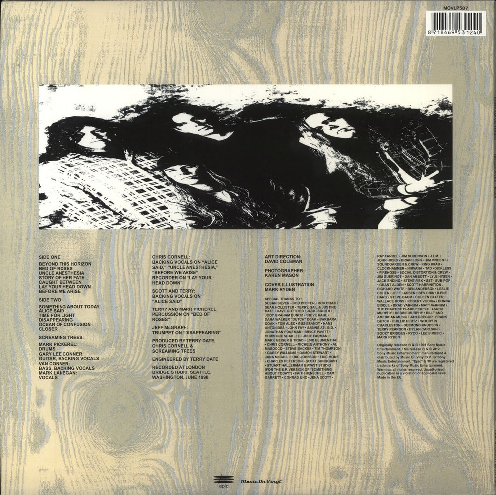 Screaming Trees Uncle Anaesthesia UK vinyl LP album (LP record)