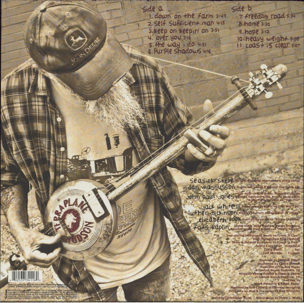 Seasick Steve Hubcap Music UK vinyl LP album (LP record) 602537341160