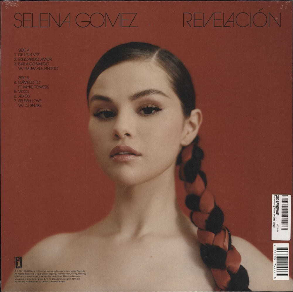 Selena Gomez Revelación - Red vinyl - sealed UK 12" vinyl single (12 inch record / Maxi-single) 602435764665