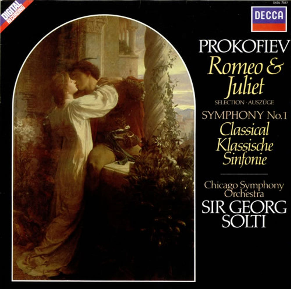 Sergei Prokofiev Romeo & Juliet, Op. 64 - Selection / Symphony No. 1, Op. 25 UK vinyl LP album (LP record) SXDL7587