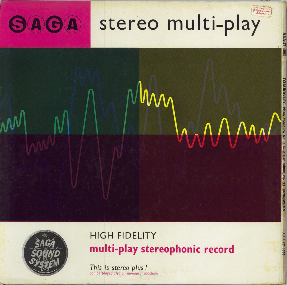 Sergio Fiorentino Tchaikovsky: Piano Concerto No. 1 in B Flat Minor, Op.23 UK vinyl LP album (LP record)