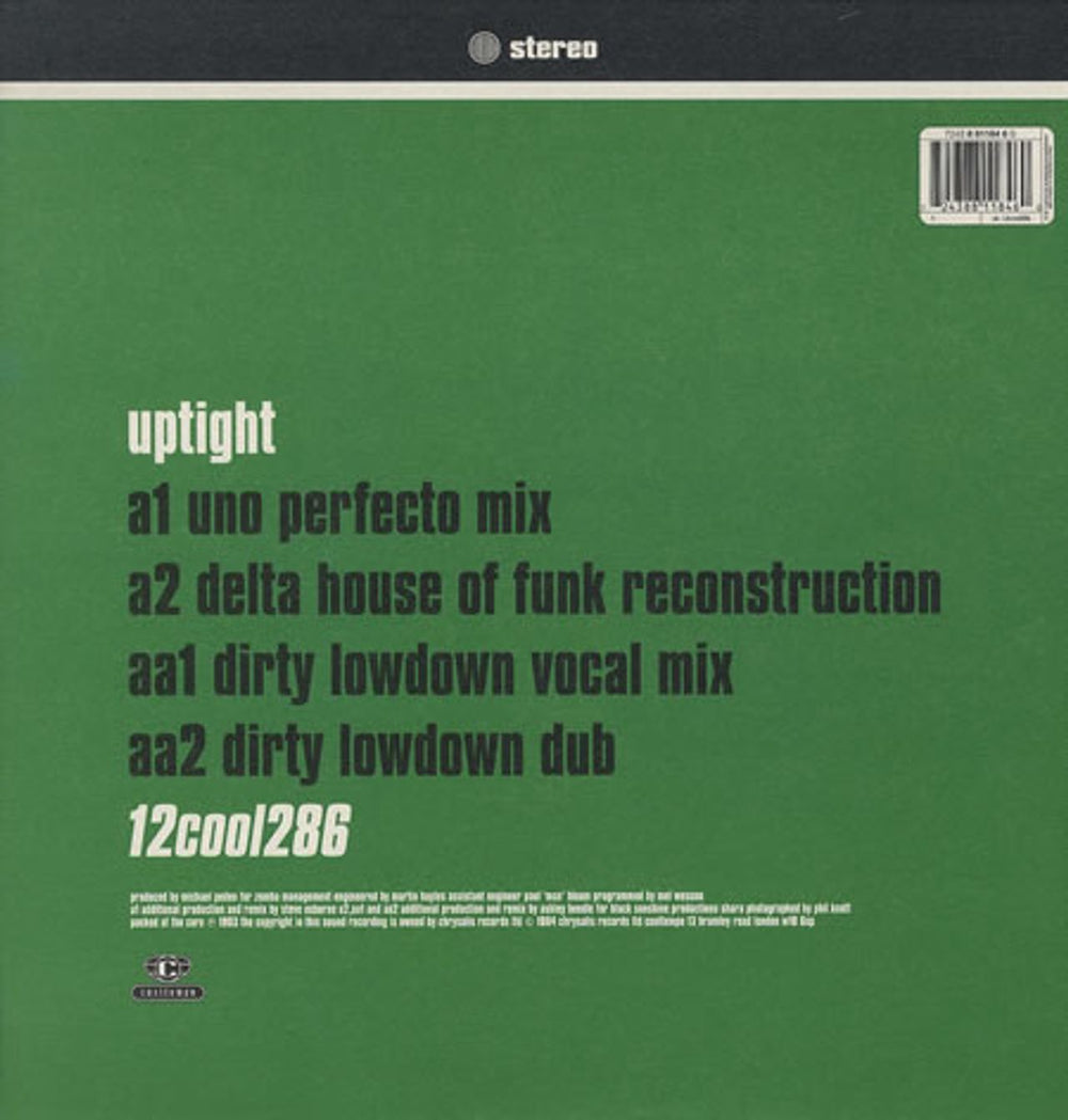 Shara Nelson Uptight UK 12" vinyl single (12 inch record / Maxi-single) SNL12UP196528