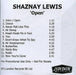 Shaznay Lewis Open UK Promo CD-R acetate CD-R ACETATE