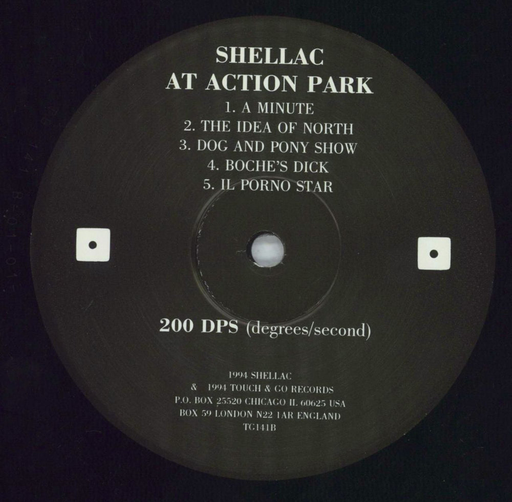 Shellac At Action Park - 180gm UK vinyl LP album (LP record) SHCLPAT819799