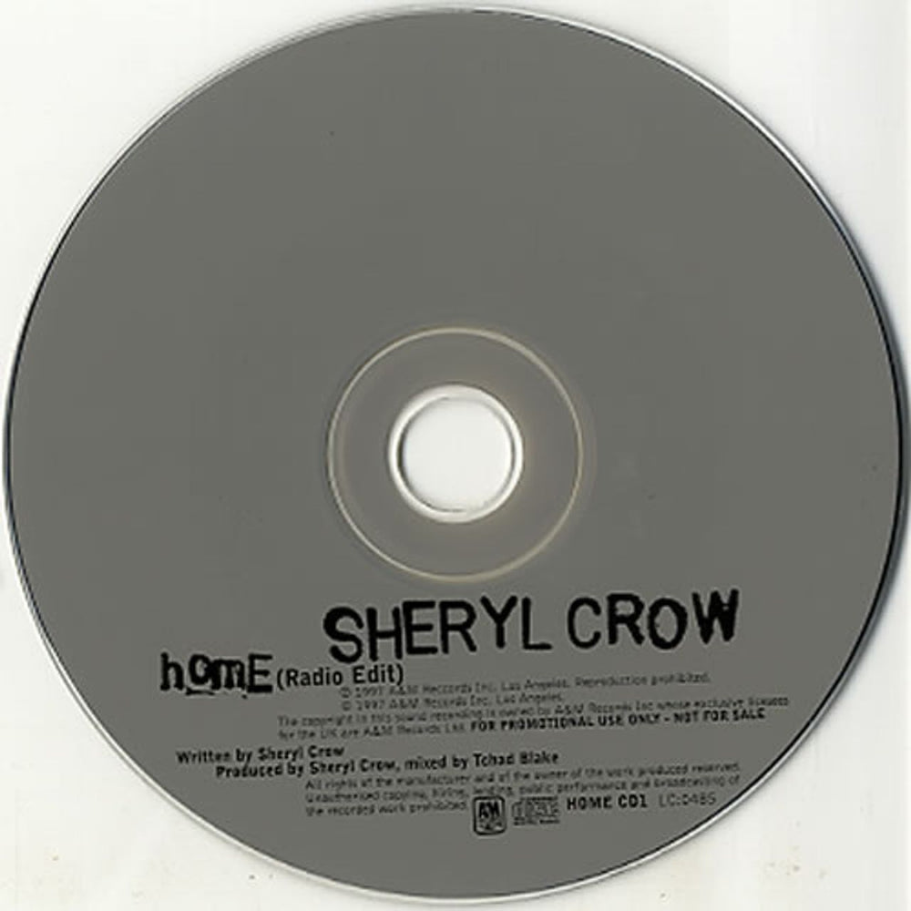 Sheryl Crow Home UK Promo CD single (CD5 / 5") SCWC5HO97484