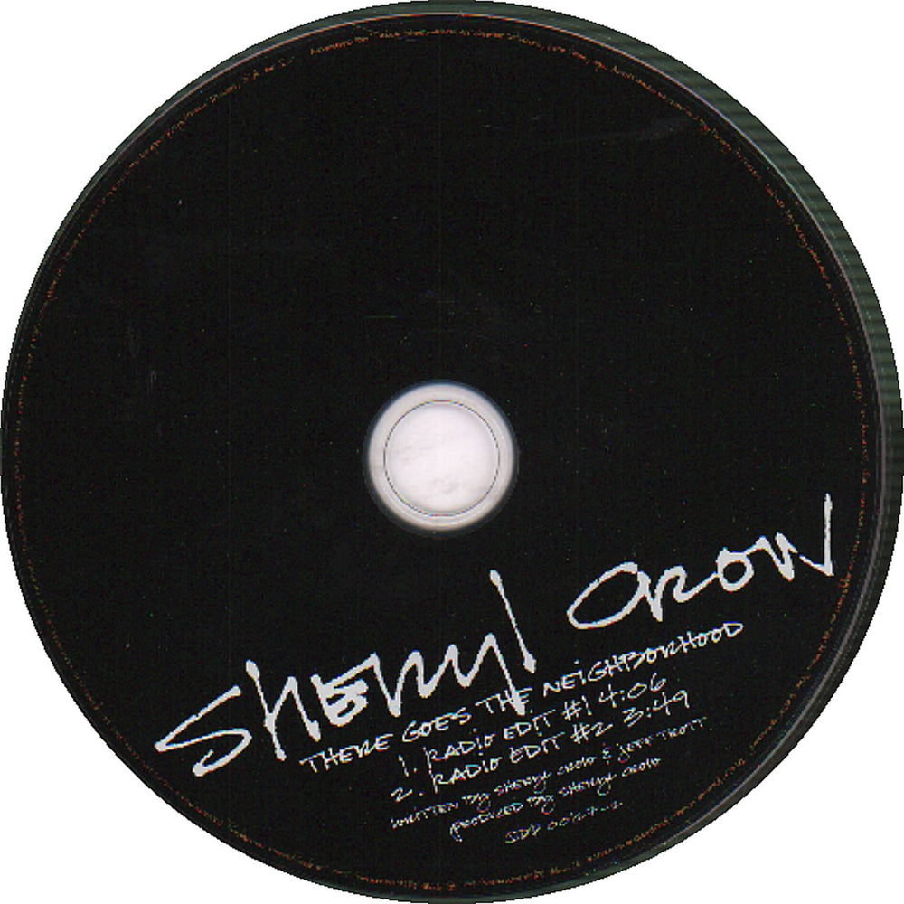 Sheryl Crow There Goes The Neighborhood Mexican Promo CD single (CD5 / 5") SCWC5TH131871