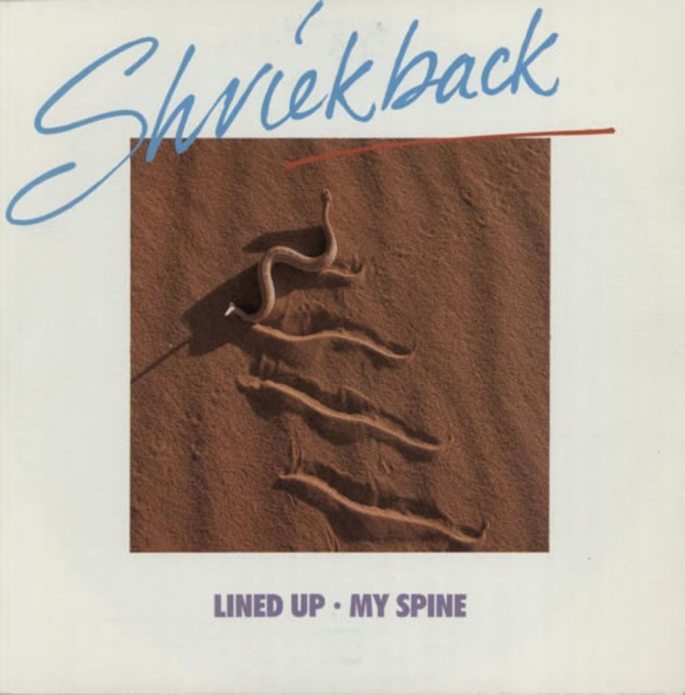 Shriekback Lined Up (Remix) UK 7" vinyl single (7 inch record / 45) Y106