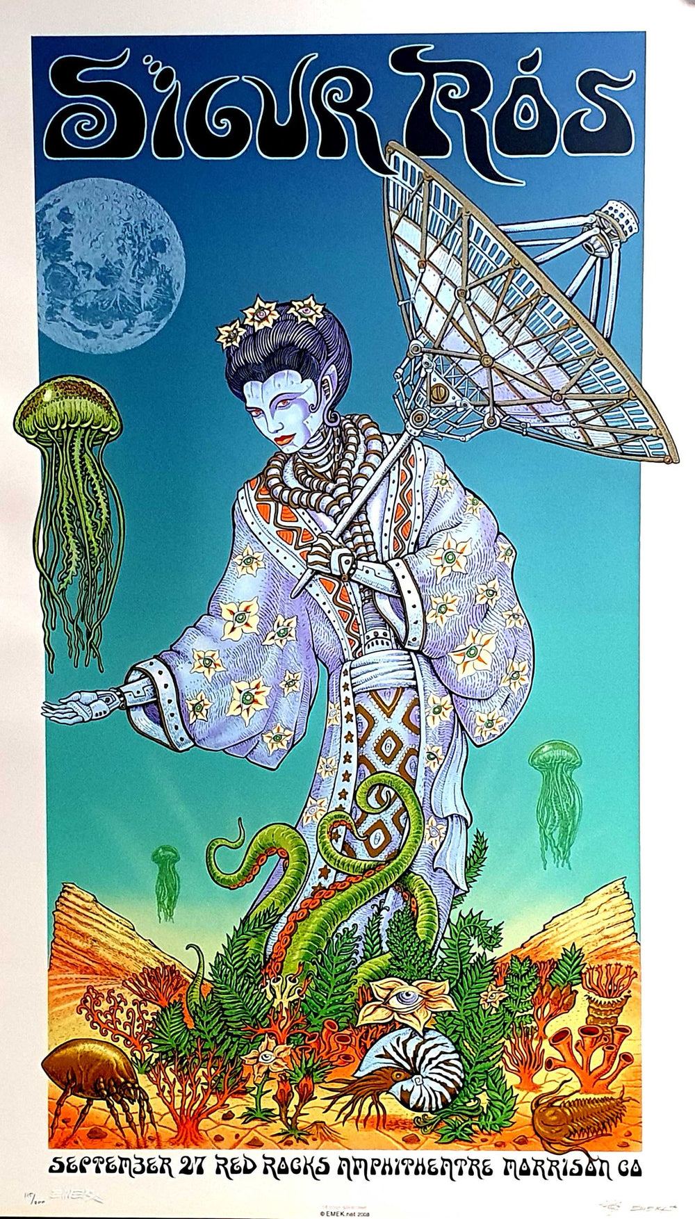 Sigur Ros September 27 Red Rocks Amphitheatre Morrison CO US poster 19X33