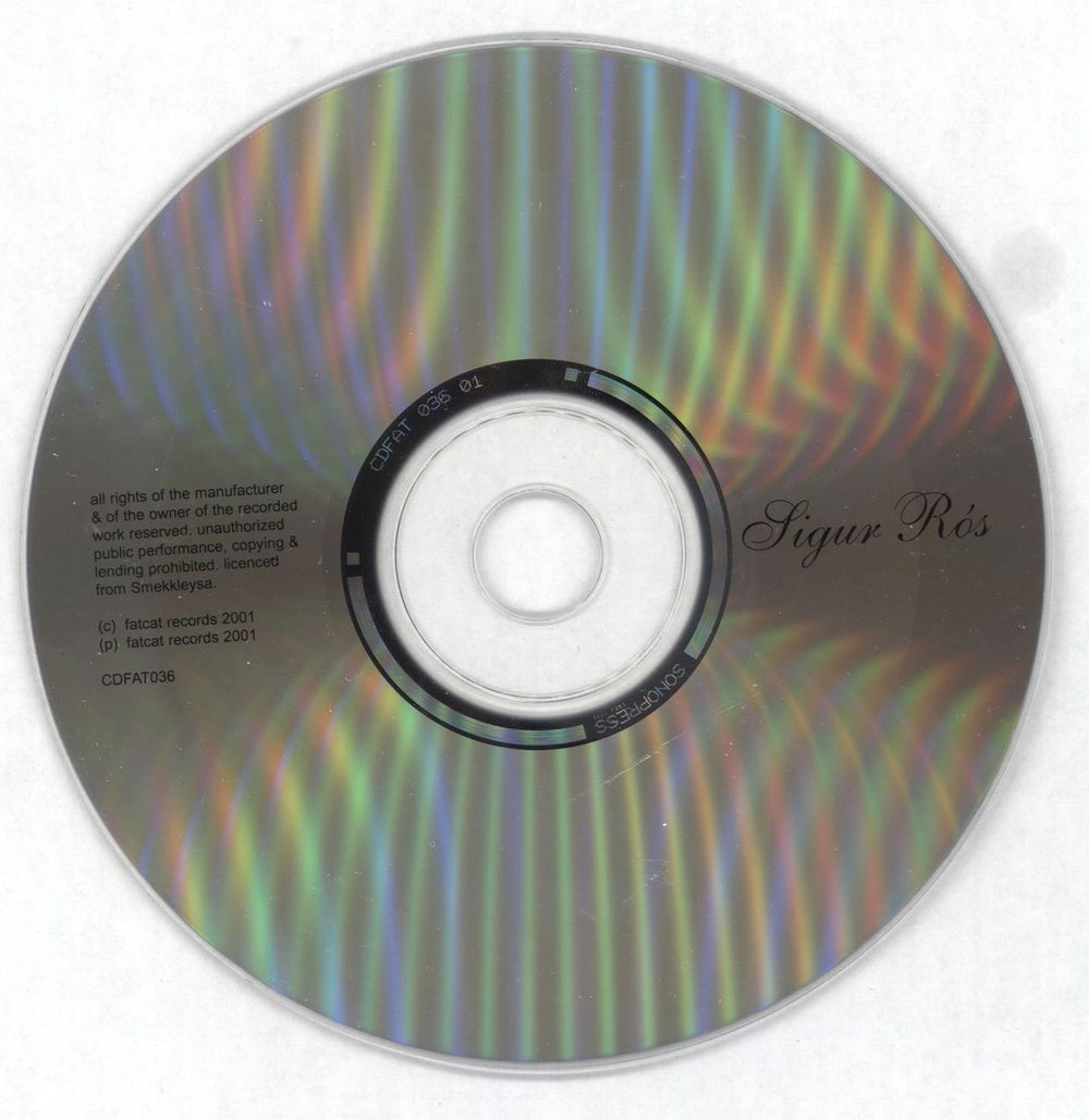 Sigur Ros Svefn-g-Englar - Jewel Case UK Promo CD single (CD5 / 5") SIUC5SV268351