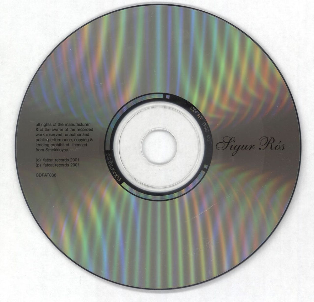 Sigur Ros Svefn-G-Englar UK CD single (CD5 / 5") SIUC5SV712484