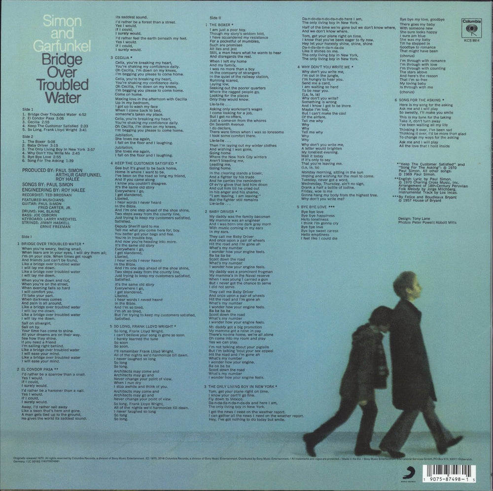 Simon & Garfunkel Bridge Over Troubled Water UK vinyl LP album (LP record) 190758749815