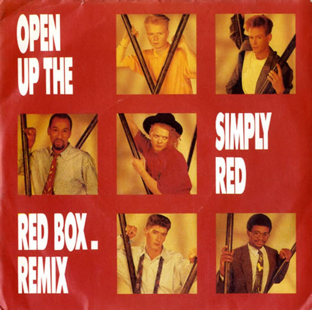 Simply Red Open Up The Red Box - Remix UK 7" vinyl single (7 inch record / 45) YZ75