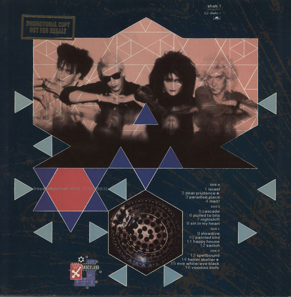 Siouxsie & The Banshees Nocturne - Gold promo stamped UK 2-LP vinyl record set (Double LP Album)