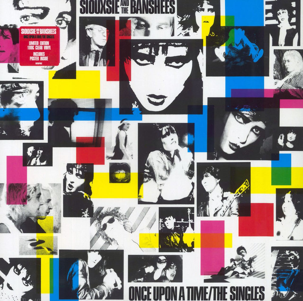 Siouxsie & The Banshees Once Upon A Time / The Singles - Clear Vinyl UK vinyl LP album (LP record) SATBLP05C