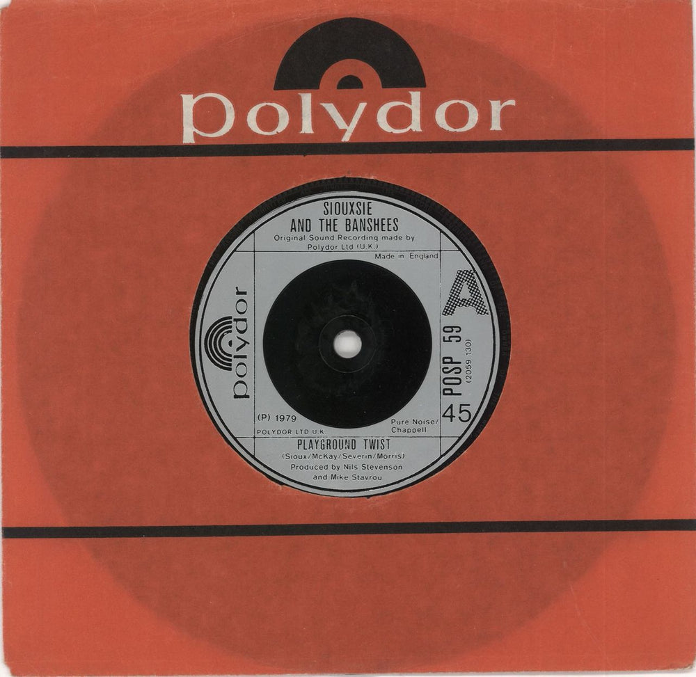 Siouxsie & The Banshees Playground Twist UK 7" vinyl single (7 inch record / 45) POSP59