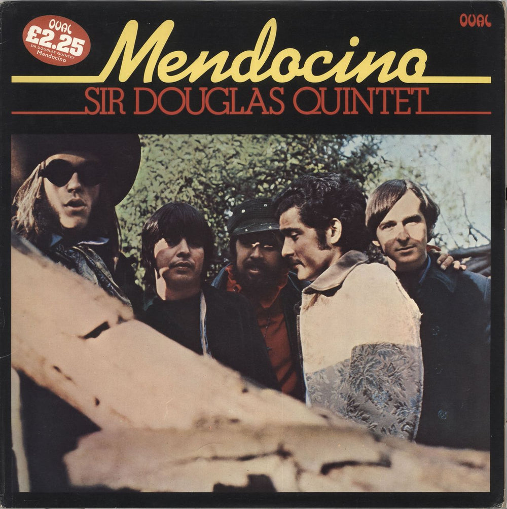 Sir Douglas Quintet Mendocino UK vinyl LP album (LP record) OVLM5001