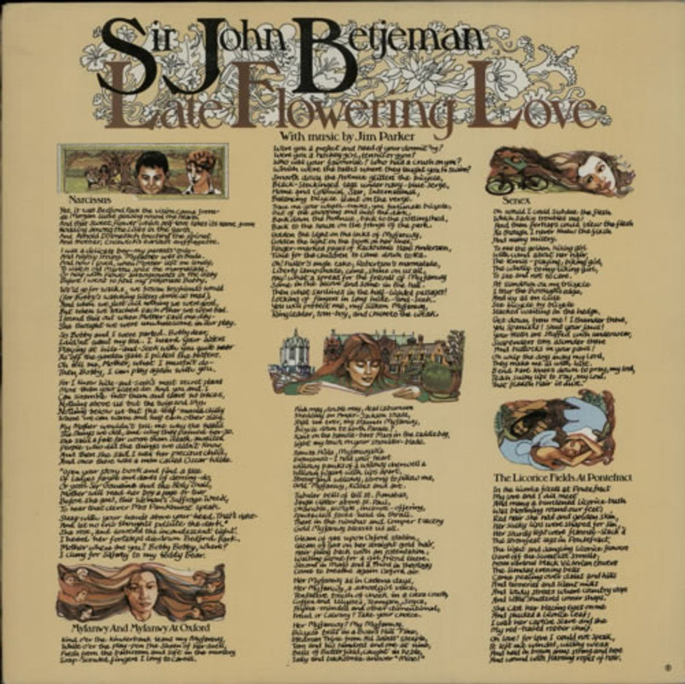 Sir John Betjeman Late Flowering Love - 2nd UK vinyl LP album (LP record) CAS1096