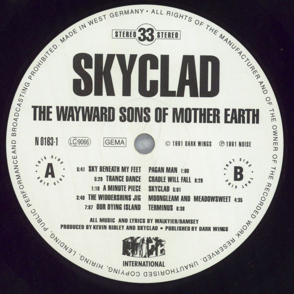 Skyclad The Wayward Sons Of Mother Earth German vinyl LP album (LP record) SKCLPTH579104