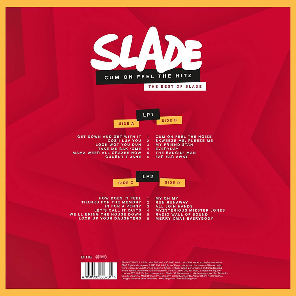 Slade Cum On Feel The Hitz. The Best of Slade - Sealed UK 2-LP vinyl record set (Double LP Album) SDE2LCU753106