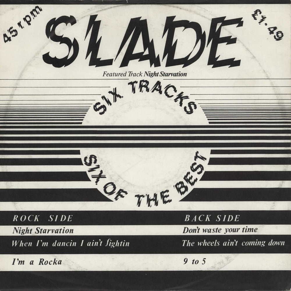 Slade Six Tracks - Six Of The Best UK 12" vinyl single (12 inch record / Maxi-single) SUPER45-3