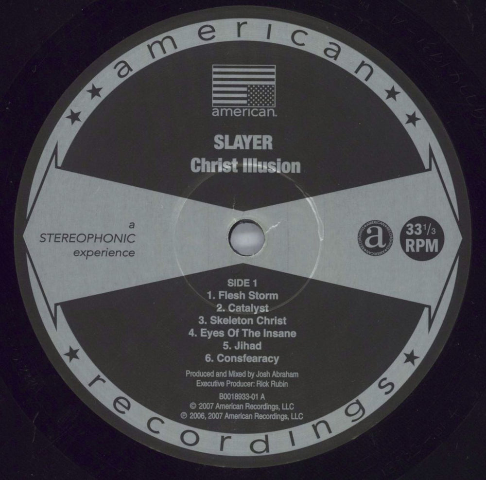 Slayer Christ Illusion US vinyl LP album (LP record) SLALPCH820691