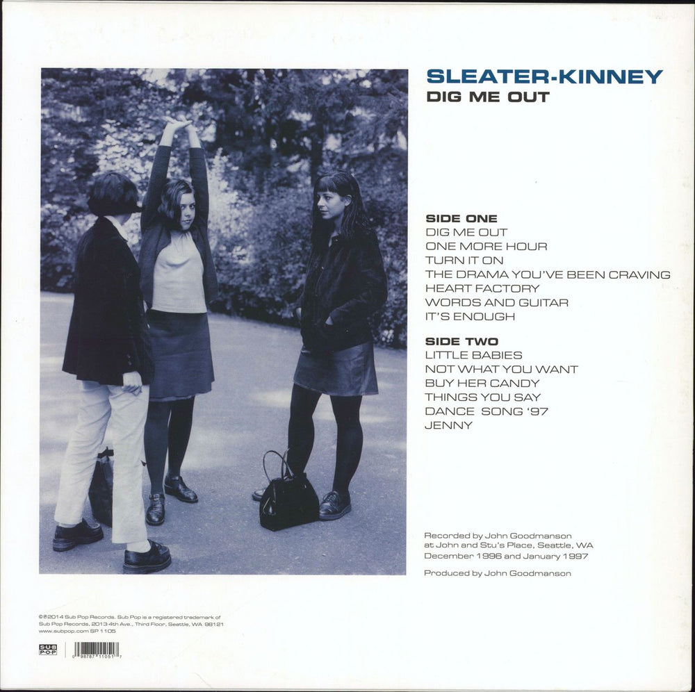 Sleater-Kinney Dig Me Out US vinyl LP album (LP record)