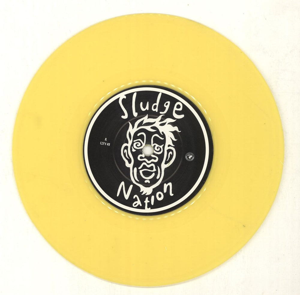 Sludge Nation Monkey On My Back - Yellow Vinyl UK 7" vinyl single (7 inch record / 45) 5027731130481