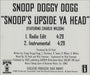 Snoop Doggy Dogg Snoop's Upside Ya Head UK Promo CD single (CD5 / 5") INT5P-6077