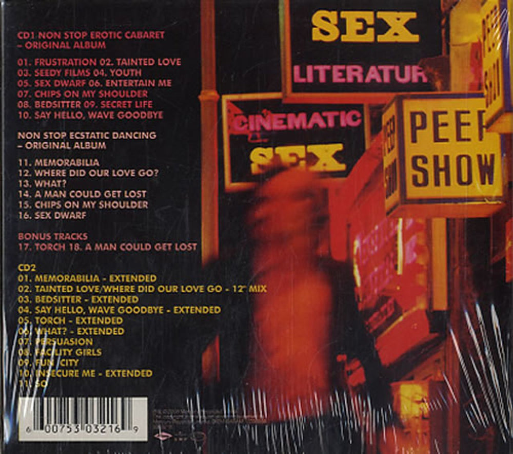 Soft Cell Non-Stop Erotic Cabaret - Deluxe Edition UK 2 CD album set (Double CD) SOF2CNO444024