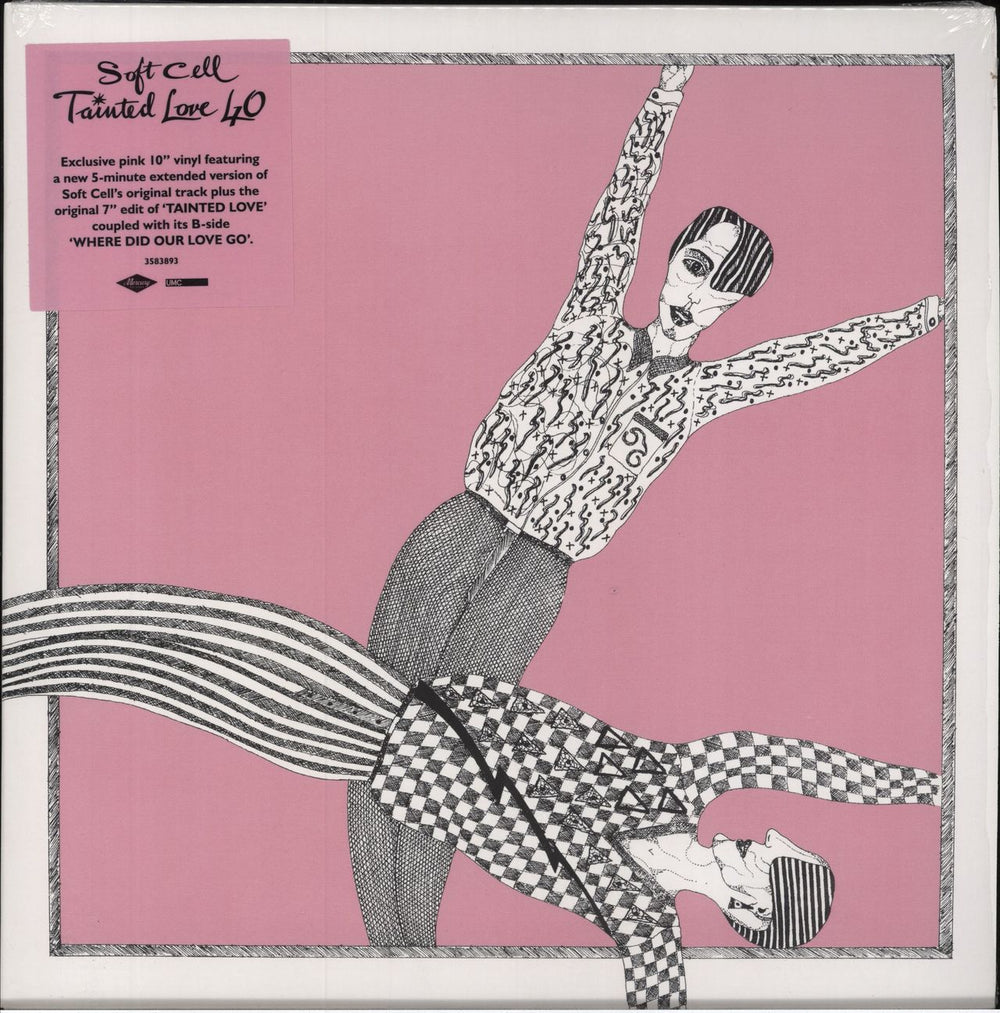 Soft Cell Tainted Love 40 - Pink Vinyl + Shrink UK 10" vinyl single (10 inch record) 3583893