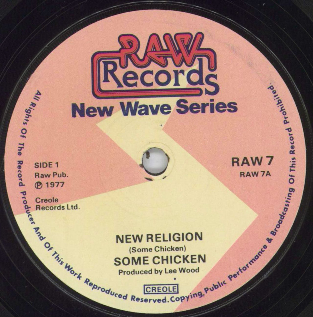 Some Chicken  New Religion UK 7" vinyl single (7 inch record / 45) X7X07NE669917