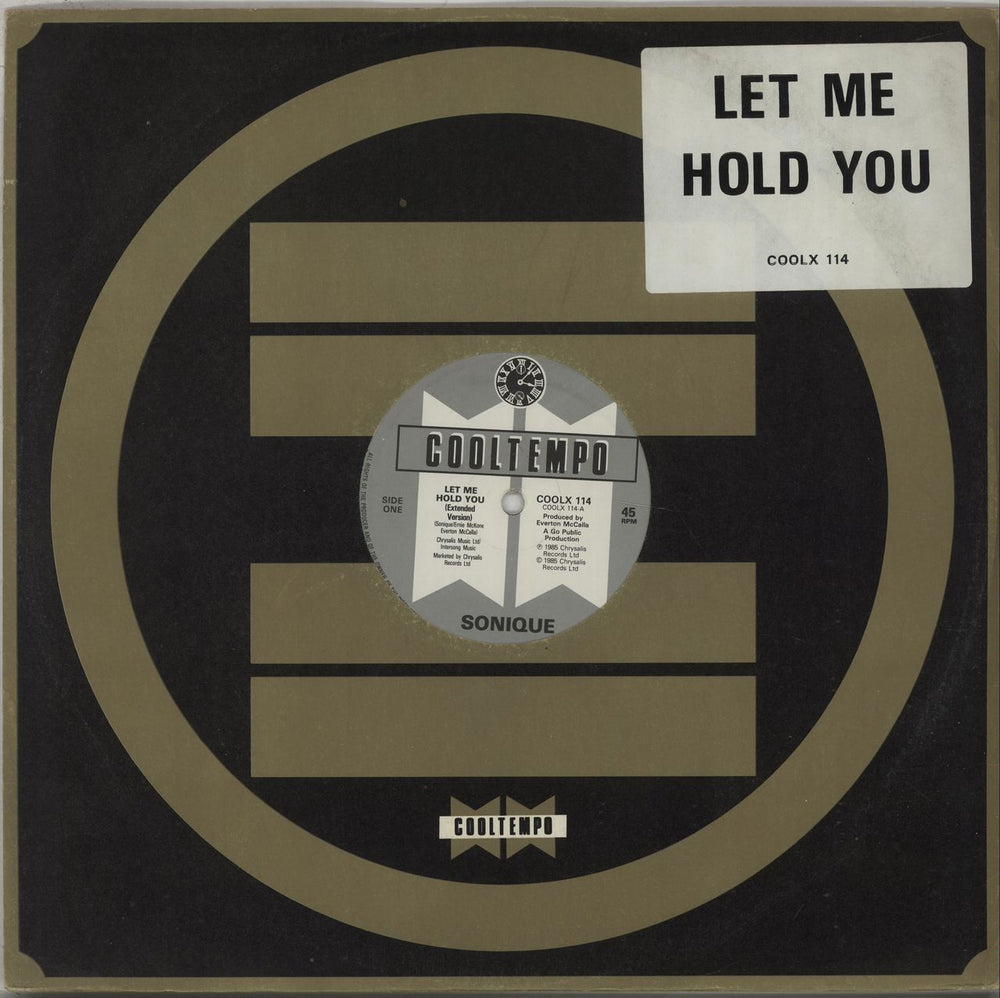 Sonique Let Me Hold You UK 12" vinyl single (12 inch record / Maxi-single) COOLX114