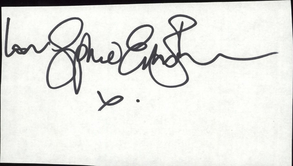 Sophie Ellis Bextor Autograph UK memorabilia AUTOGRAPH