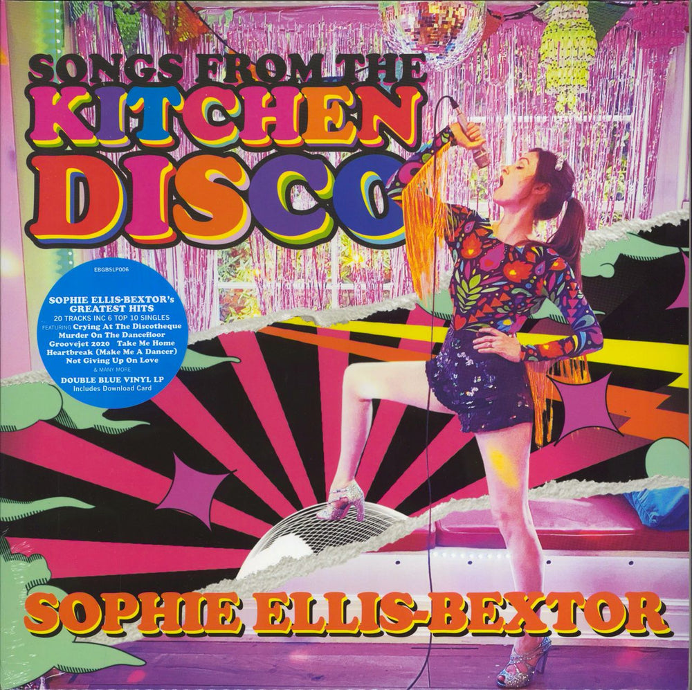 Sophie Ellis Bextor Songs From The Kitchen Disco - Blue vinyl UK 2-LP vinyl record set (Double LP Album) EBGBSLP006