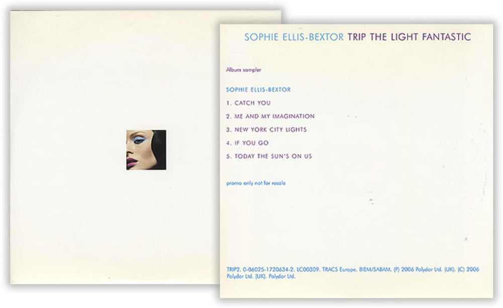 Sophie Ellis Bextor Trip The Light Fantastic UK Promo CD single (CD5 / 5") TRIP2