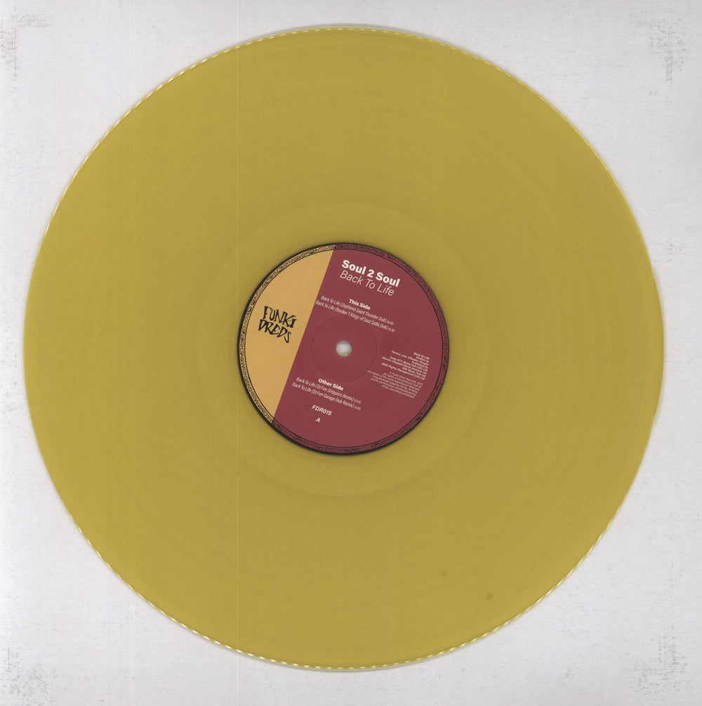 Soul II Soul Back To Life (House Remixes) - Yellow Vinyl UK 12" vinyl single (12 inch record / Maxi-single)