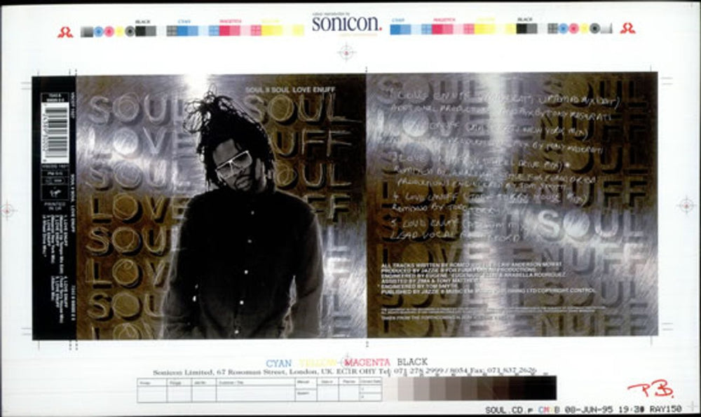 Soul II Soul Love Enuff UK artwork PROOF ARTWORK