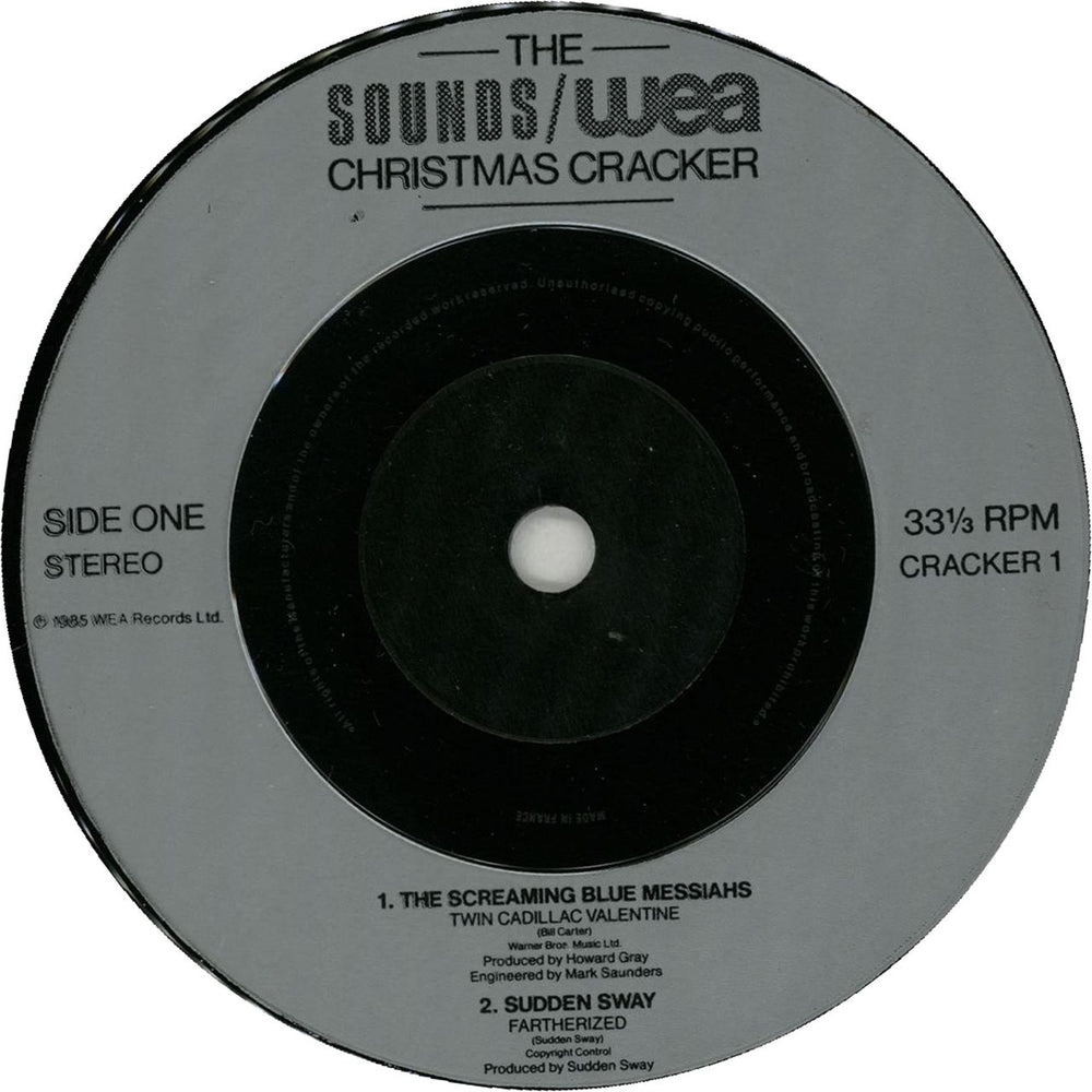 Sounds The Sounds/WEA Xmas Cracker UK Promo 7" vinyl single (7 inch record / 45) CRACKER1