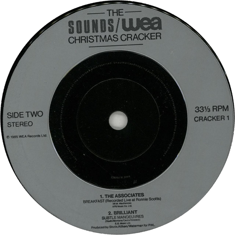 Sounds The Sounds/WEA Xmas Cracker UK Promo 7" vinyl single (7 inch record / 45) YPW07TH161881