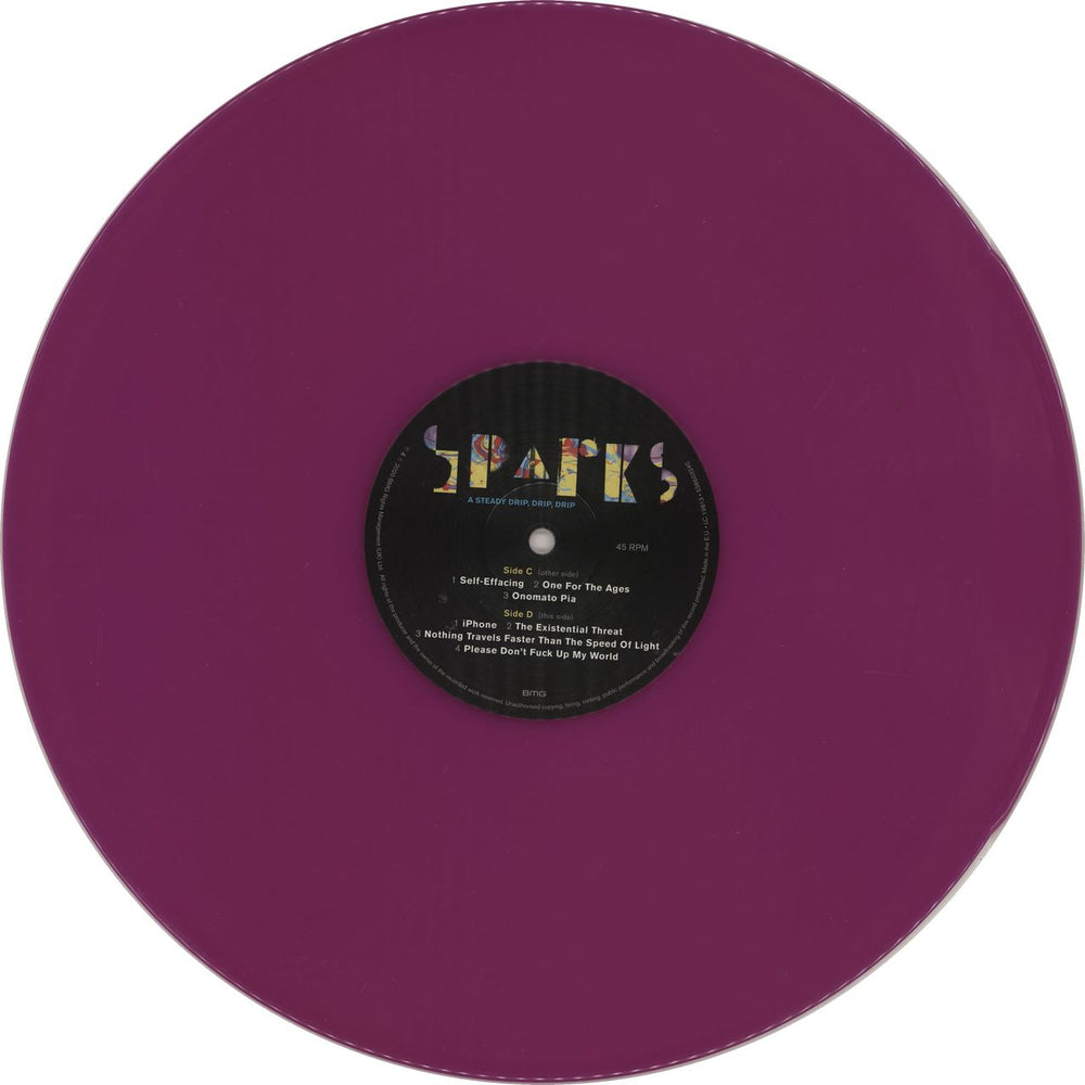 Sparks A Steady Drip, Drip, Drip - 180gm Blue & Purple vinyl UK 2-LP vinyl record set (Double LP Album)