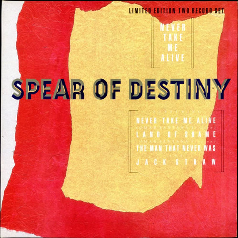 Spear Of Destiny Never Take Me Alive - Double Pack UK 12" vinyl single (12 inch record / Maxi-single) TENZ162