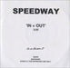 Speedway [2000s] In + Out UK Promo CD-R acetate CD-R ACETATE