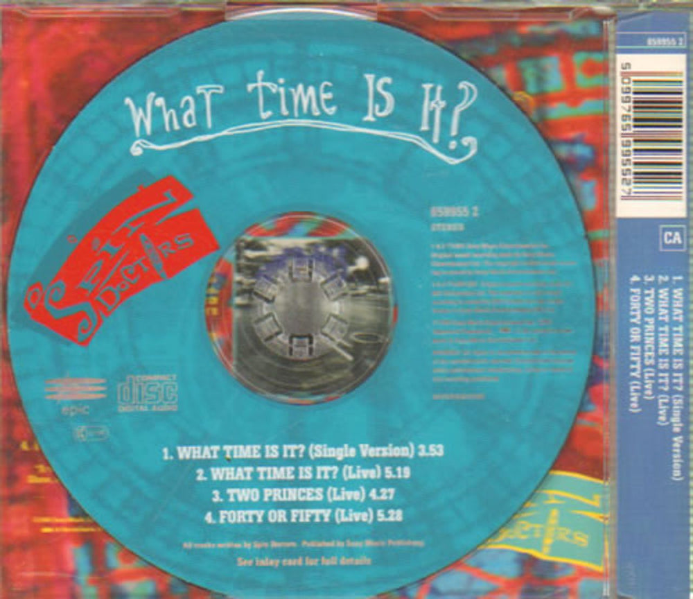 Spin Doctors What Time Is It? UK CD single (CD5 / 5") SPDC5WH63601
