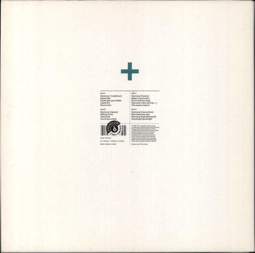 Spiritualized Songs In A&E - Promo Stickered UK 2-LP vinyl record set (Double LP Album) 602517687325