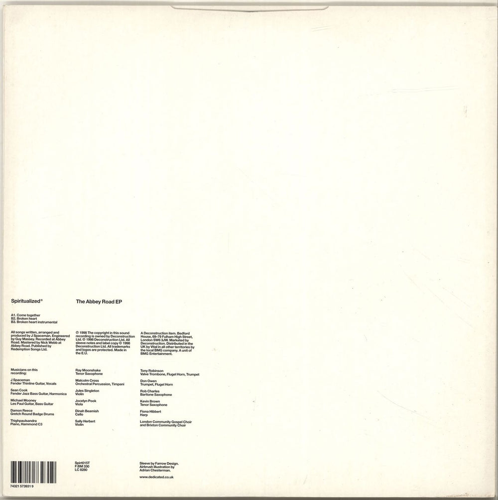 Spiritualized The Abbey Road EP UK 12" vinyl single (12 inch record / Maxi-single) 743215739319