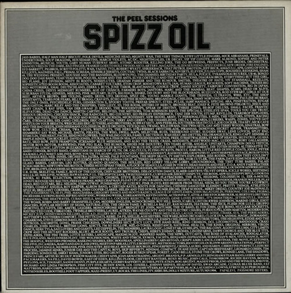 Spizz The Peel Sessions UK vinyl LP album (LP record) SFPS022